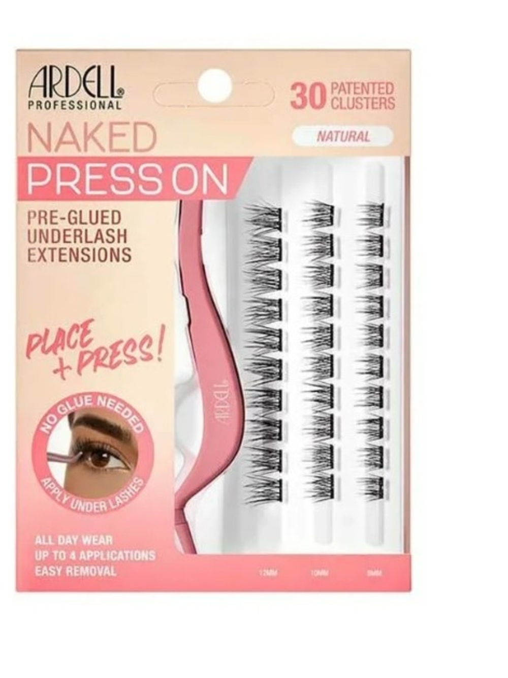 🌸 Ardell Naked Press On Pre-Glued Underlash Extensions - Natural Black